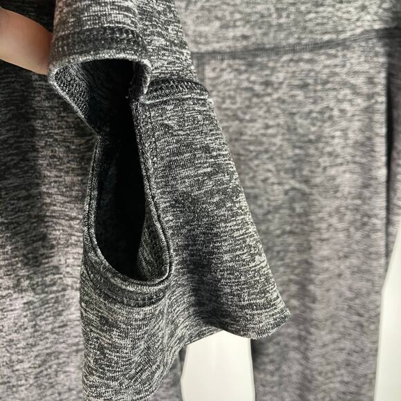 Yogalicious Heather Gray High Waist Leggings Small Hidden Pocket Stretch Stirrup - Picture 4 of 14